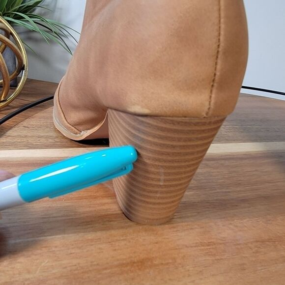 Weboo Slip on Ankle Boots Size 9 Contemporary Booties Vegan Leather - Picture 12 of 16